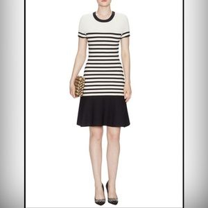 kate spade black and white striped dress. Size XS
